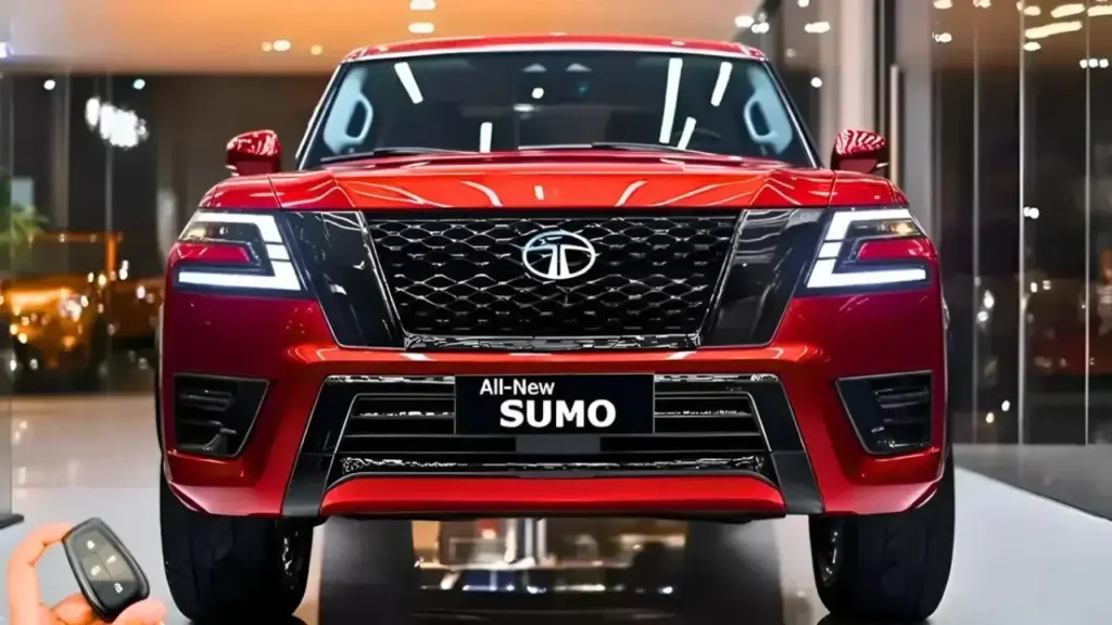 Tata sumo car Exterior red color